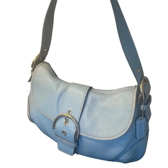 Coach Vintage SoHo Blue Leather Shoulder Bag - Picture 4 of 13